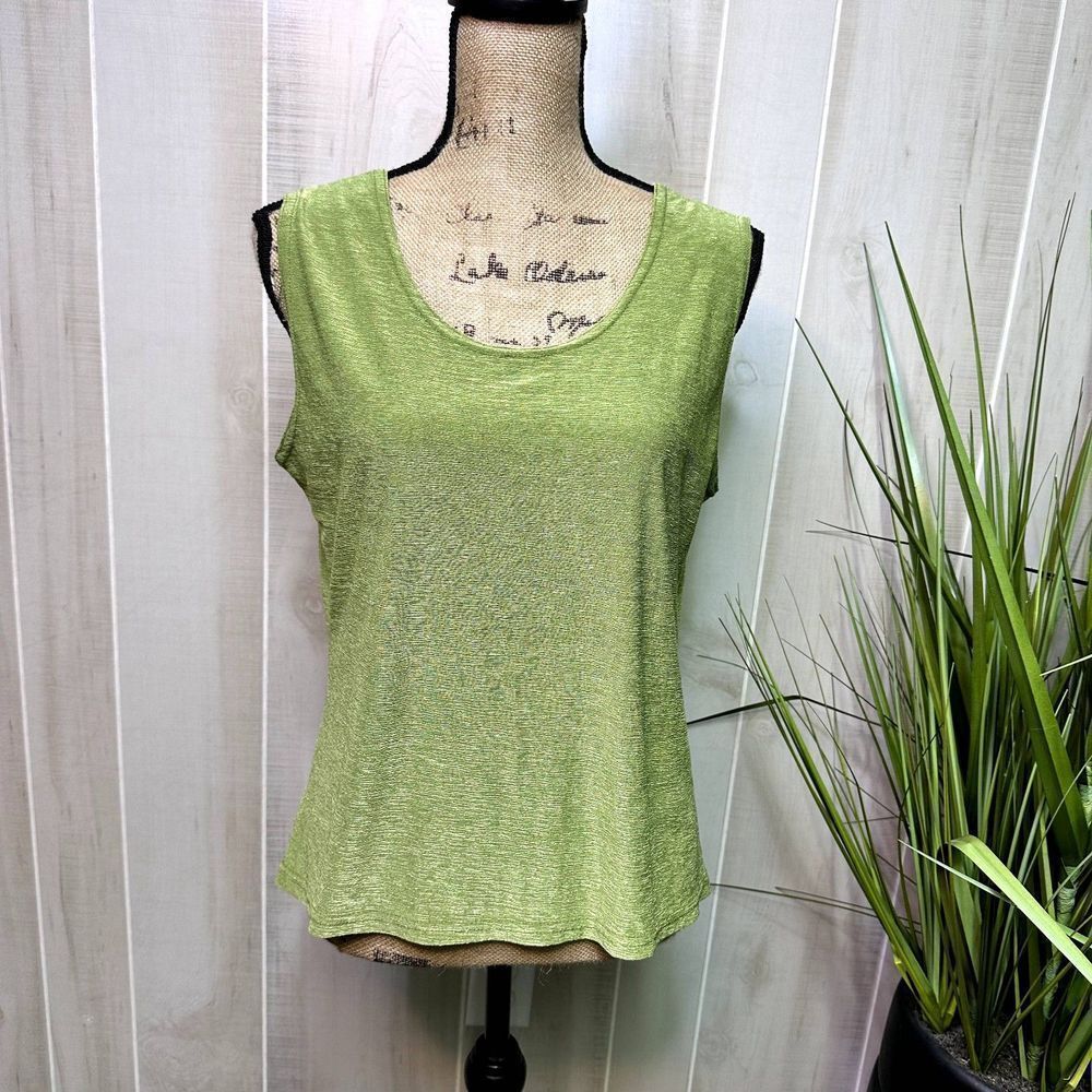 ACW Design Women Size XL Green Tank‎ Top